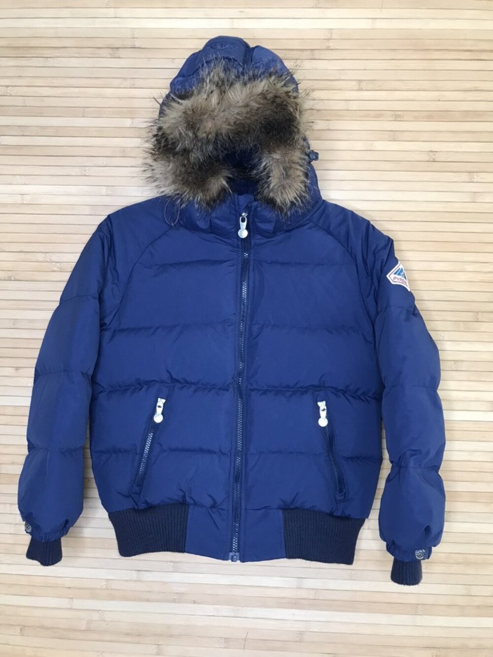 Pyrenex Mythic Down oxford kid Jacket Size 14 Navy read description